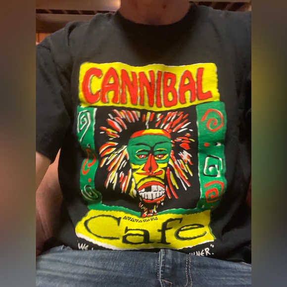🇫🇯 🥩 Cannibal Cafe We ❤️ To Have You For Dinner Fiji US XL Tee Shirt 🥩 🇫🇯 - Picture 8 of 9